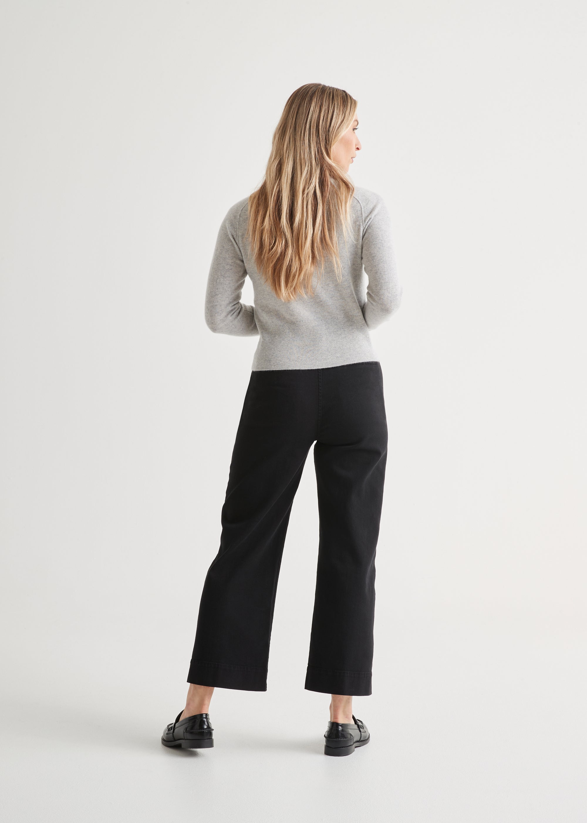 DUER LuxTwill High Rise Trouser Black Ardesia