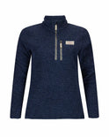 Wool Terry Hut Half-Zip Faded Navy