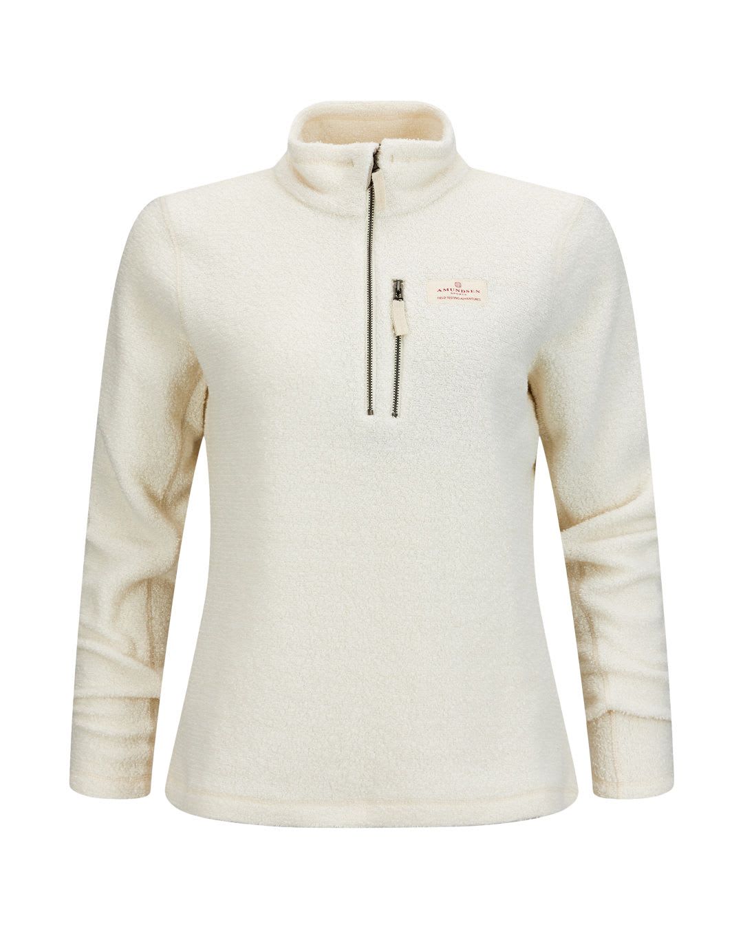 Wool Terry Hut Half-Zip Oatmeal