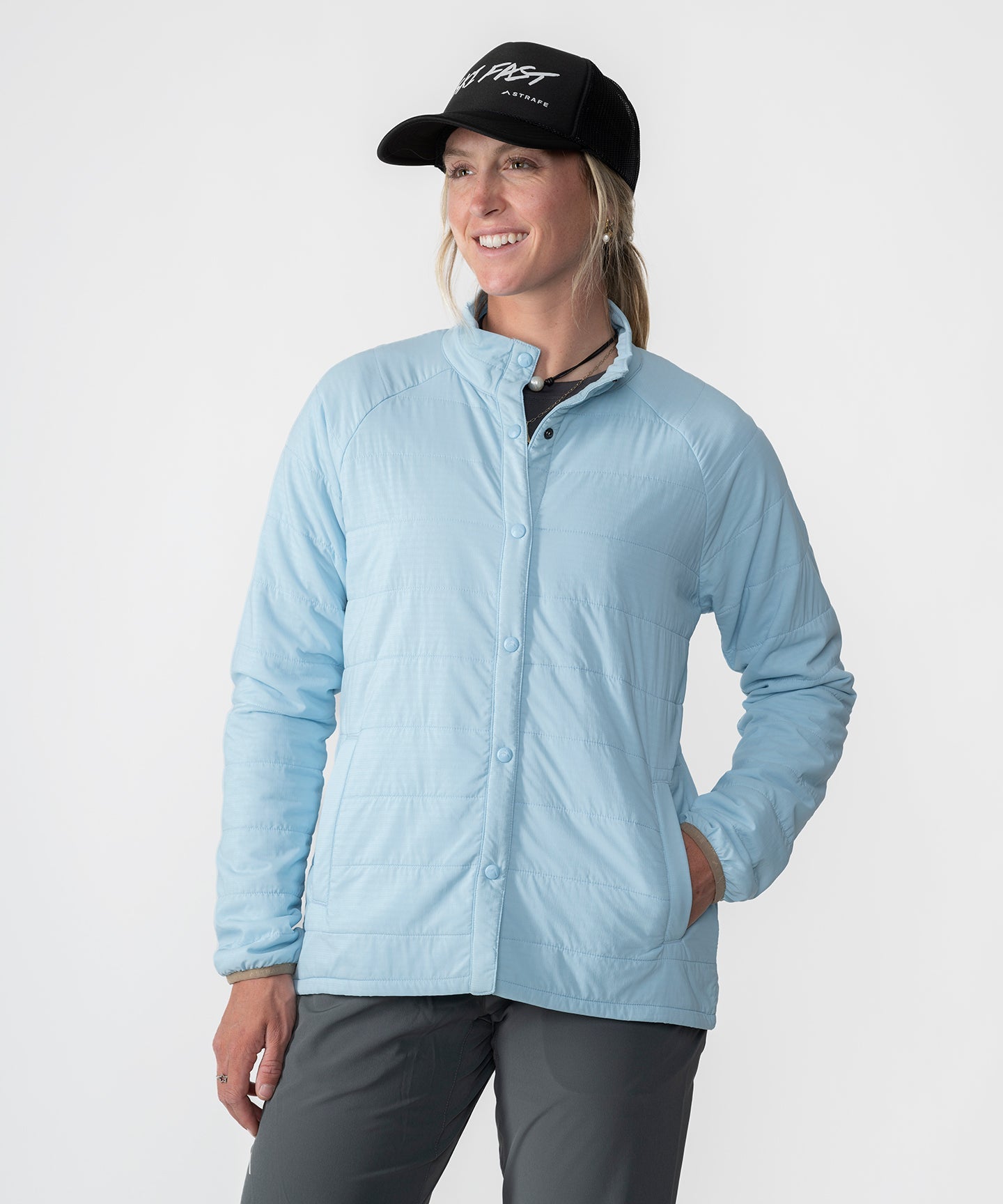 W Highlands Shirt Jacket Powder Blue