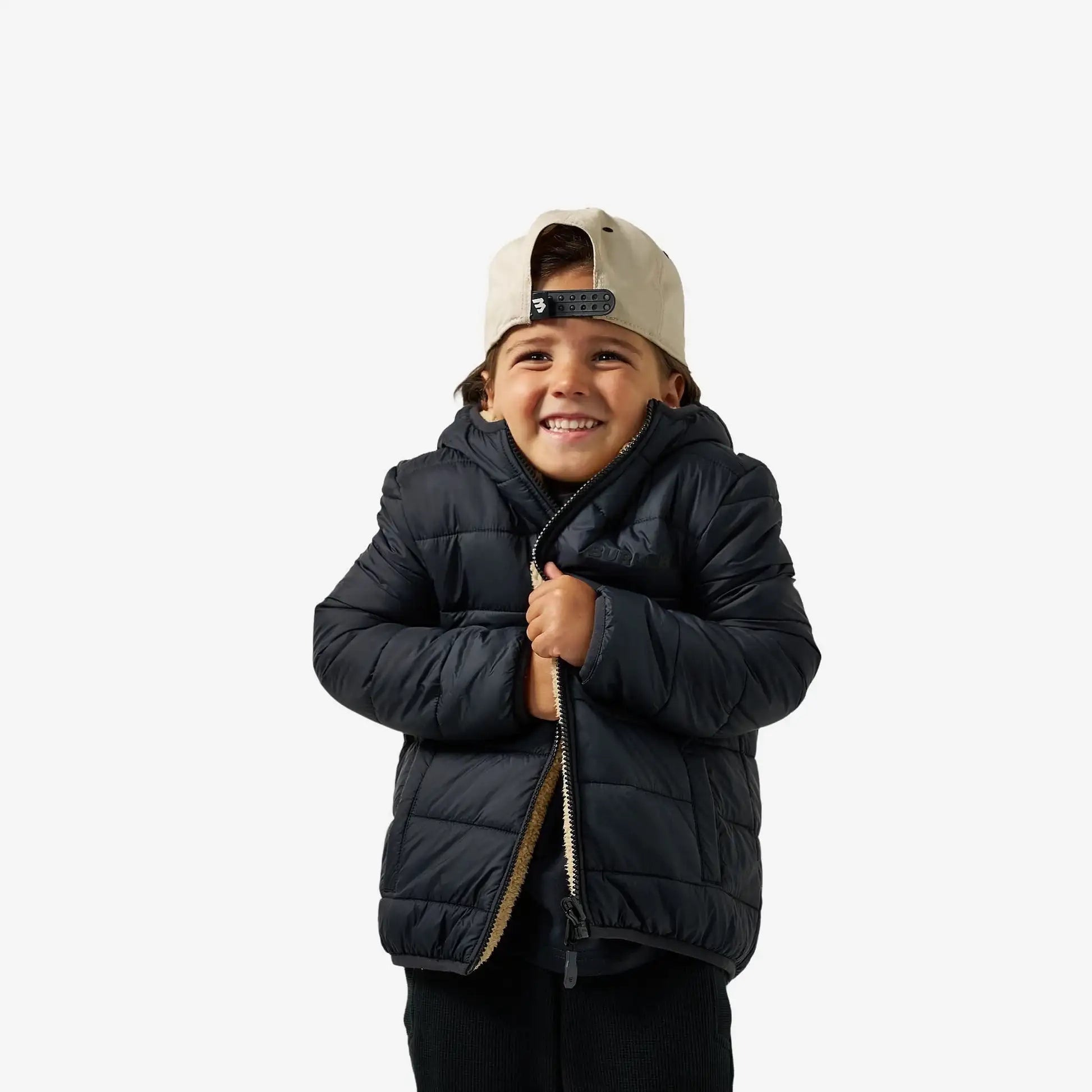 BURLEBO Youth Mountain Fleece Hoodie Jacket