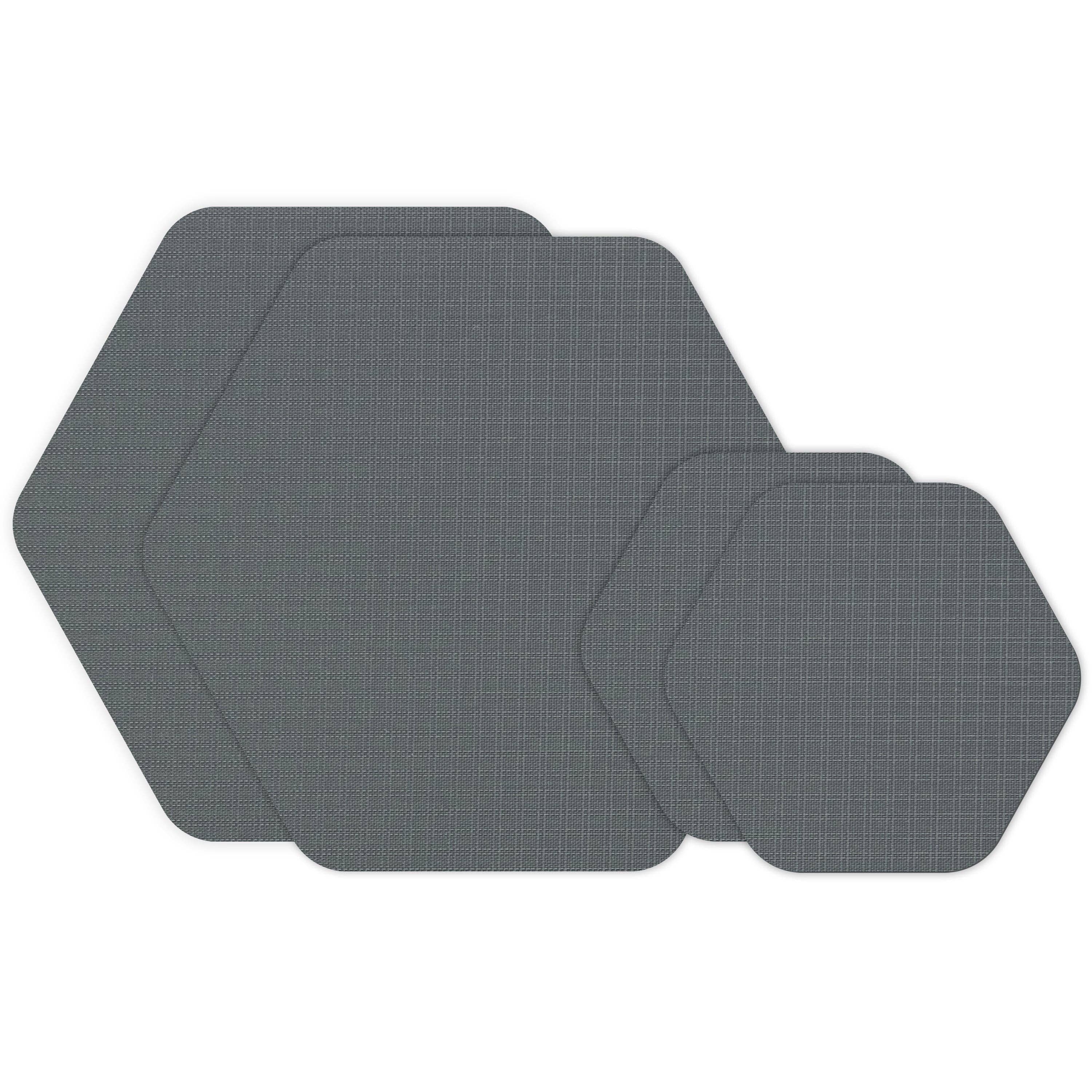 Tenacious Tape Hex Patches Gray Micro Ripstop 30D