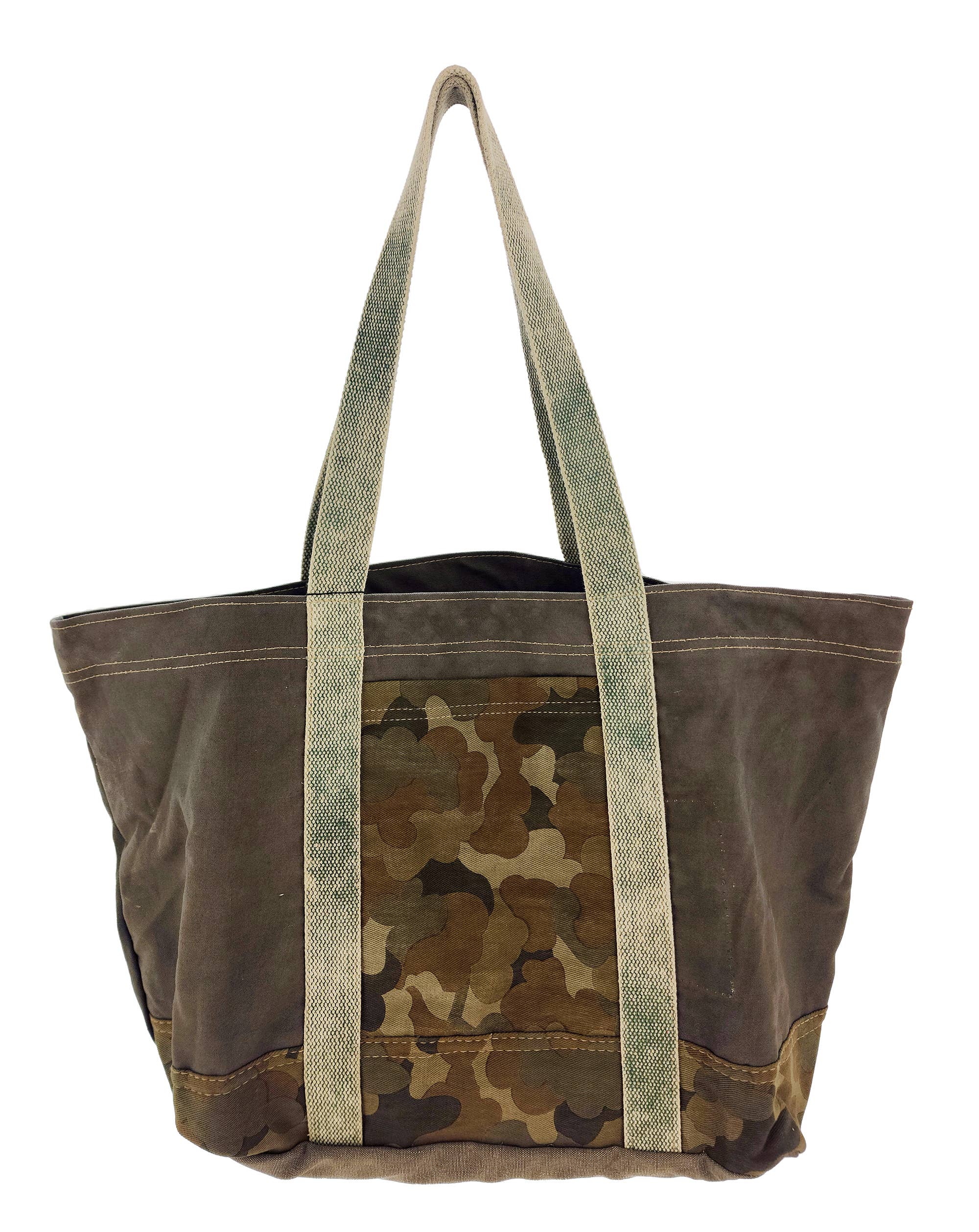 Large Recycled Tent Tote with Camouflage