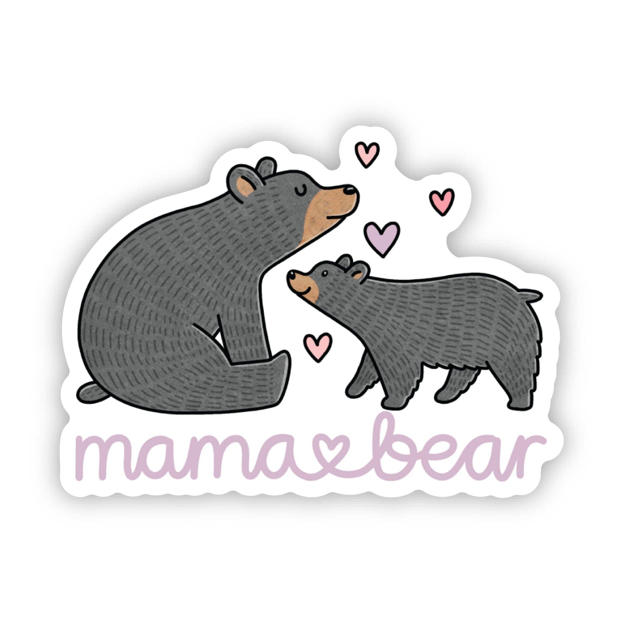Mama Bear Purple Sticker