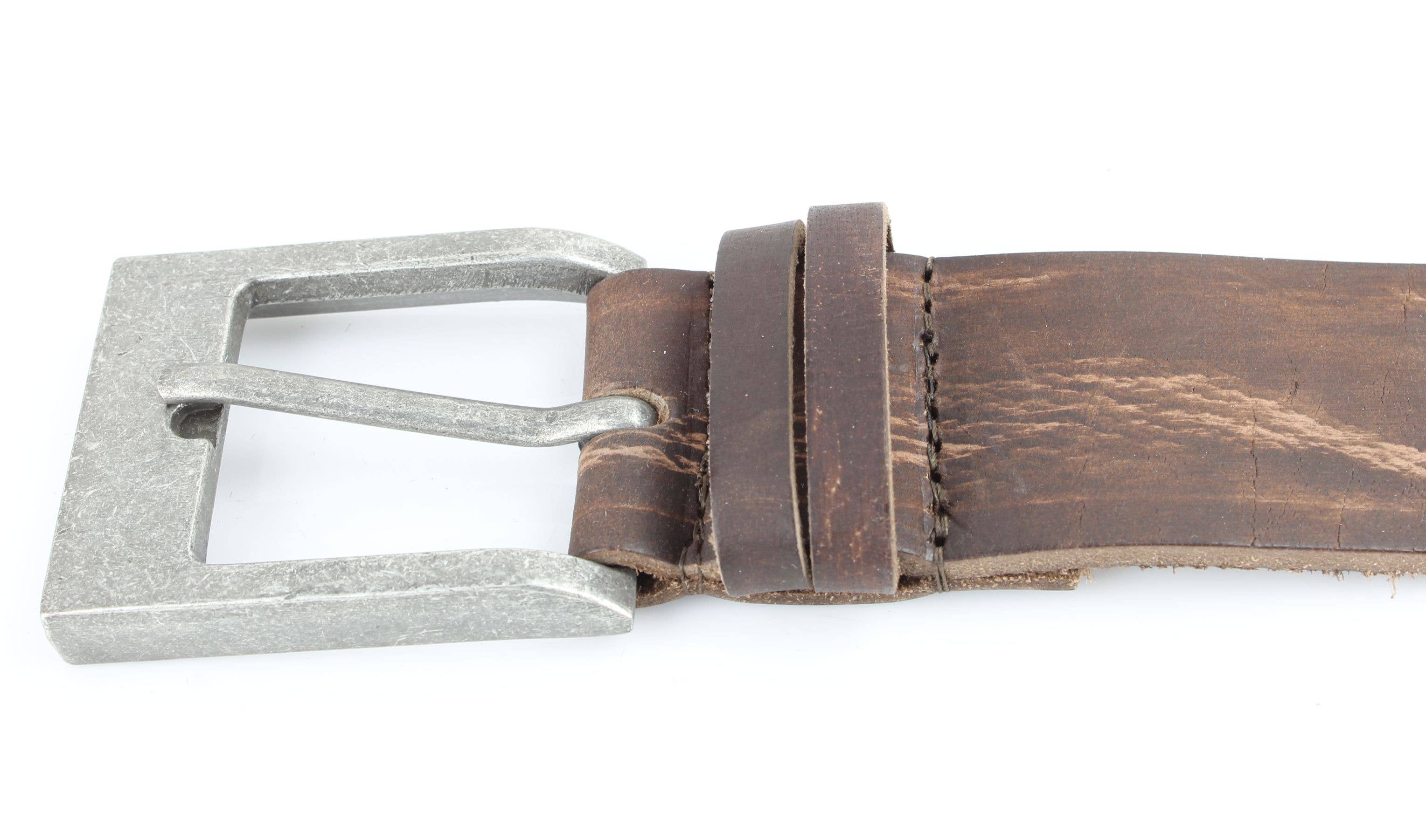 Leather Impressions Inc Double Loop Western Belt – Antique Buckle ABB 009