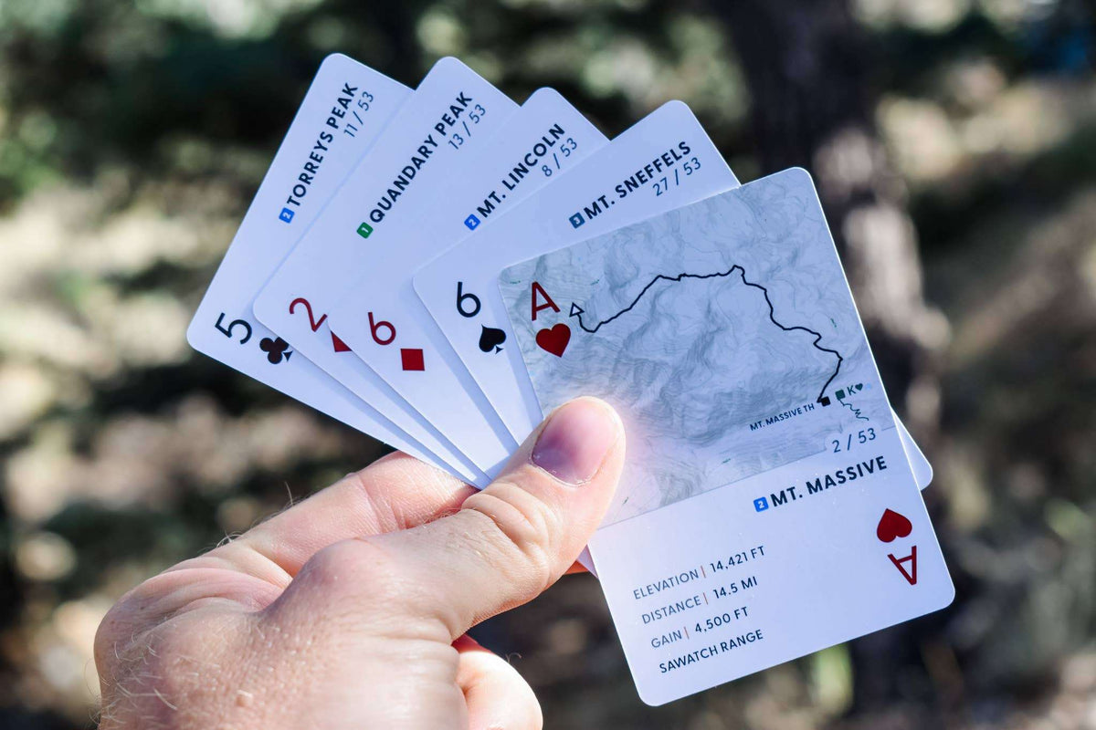 Pine + Ember Colorado 14ers Playing Cards