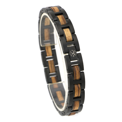 Nero- Wood & Metal Bracelet