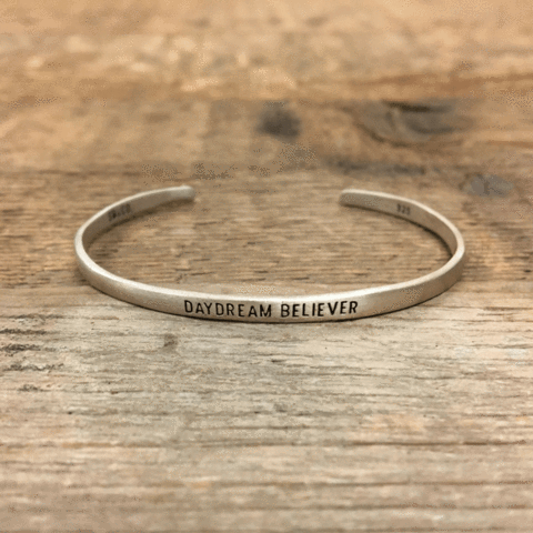 Metal Cuff/Bracelet Silver Daydream Believer