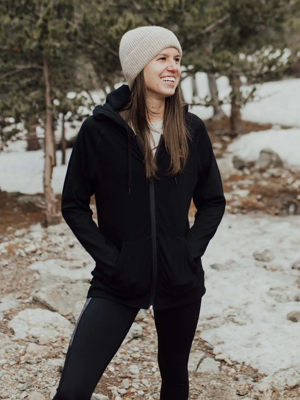 Women's Torreys Fleece Full Zip Hoodie Black