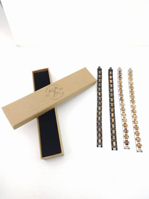 Oxford Circus- Wood & Metal Bracelet