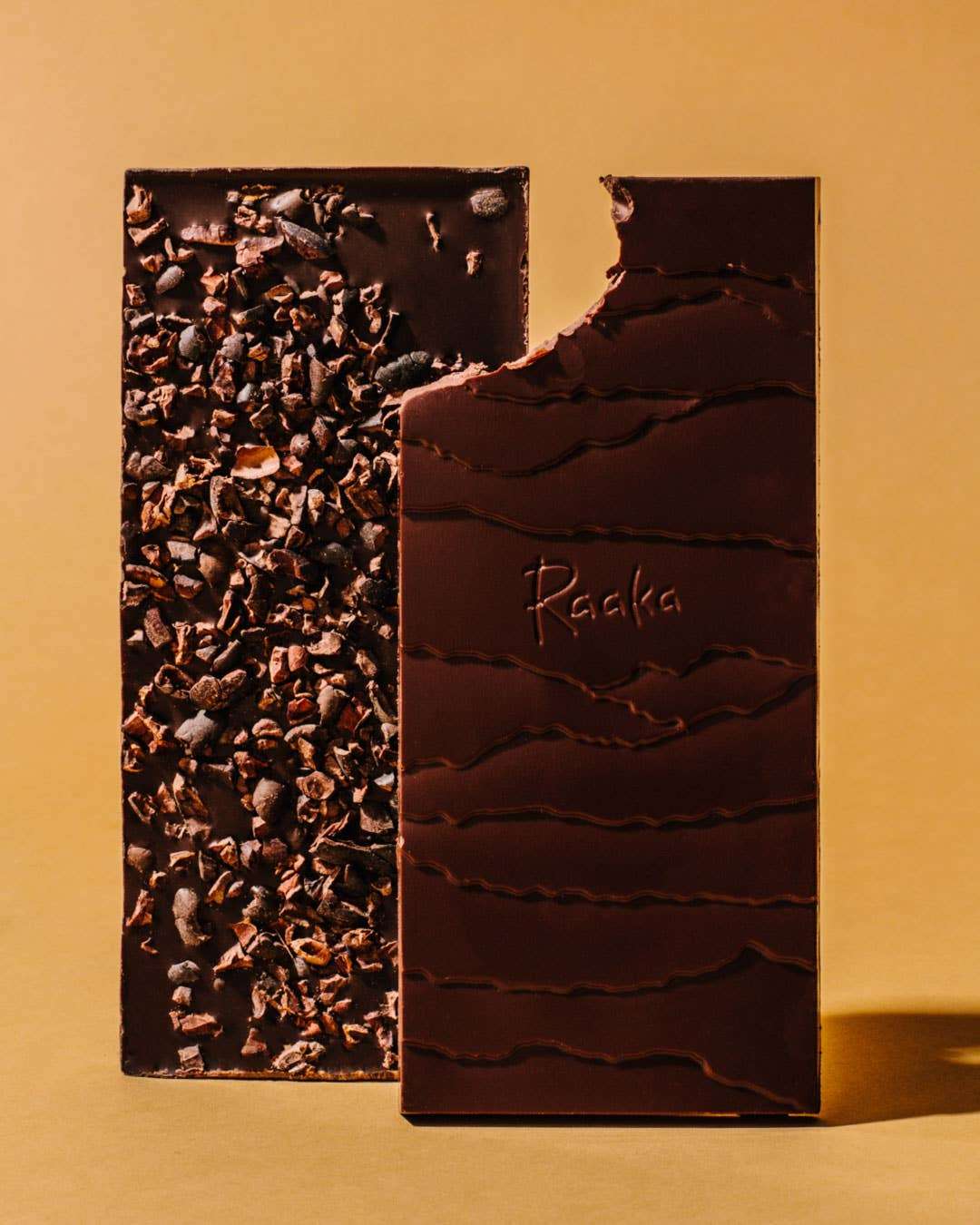 Raaka Chocolate 75% Maple & Nibs Chocolate Bar
