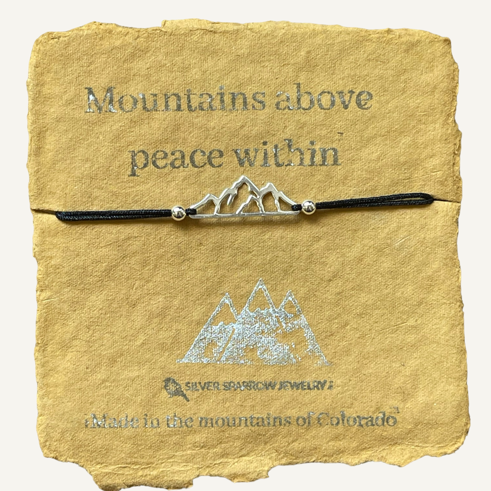Sterling mountain adjustable bracelet