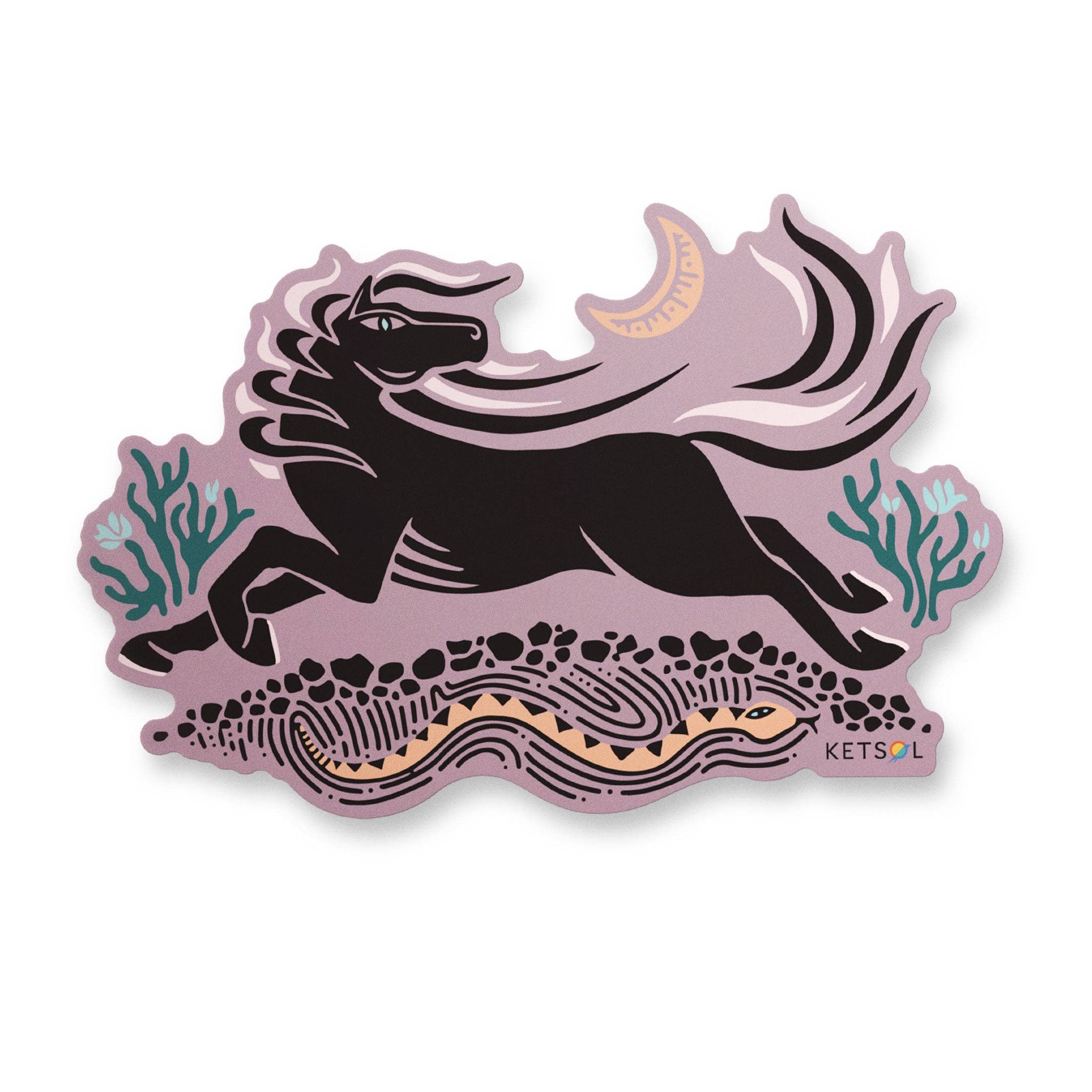 Stallion Horse Sticker - Wild West Vinyl Decal Sticker