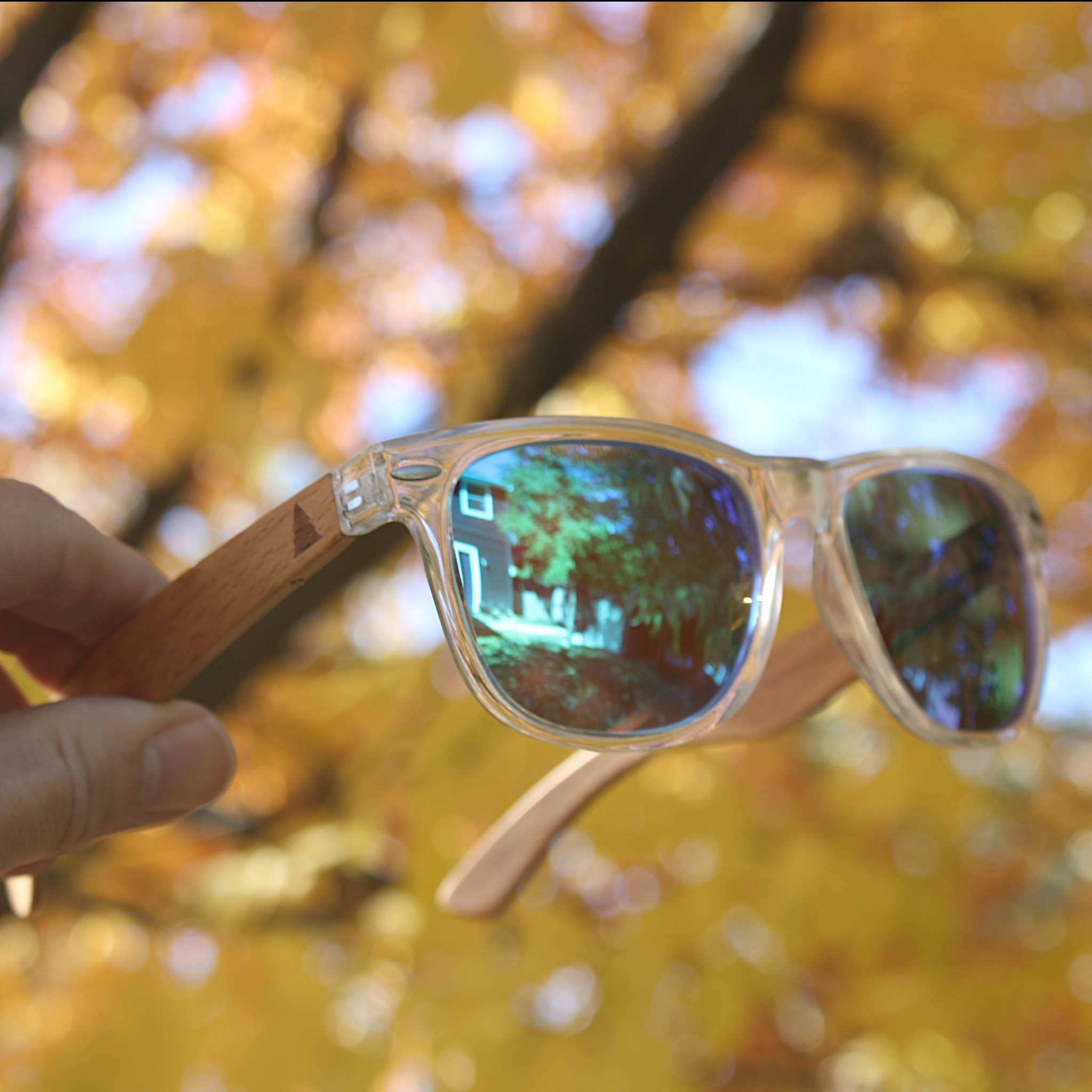 Real Beechwood Wanderer Sunglasses by WUDN