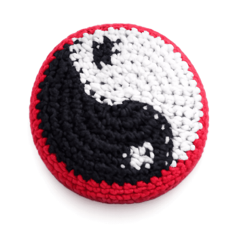 Novelty Brands Extreme Retro Hand-Knitted Kick Pouch Footbag