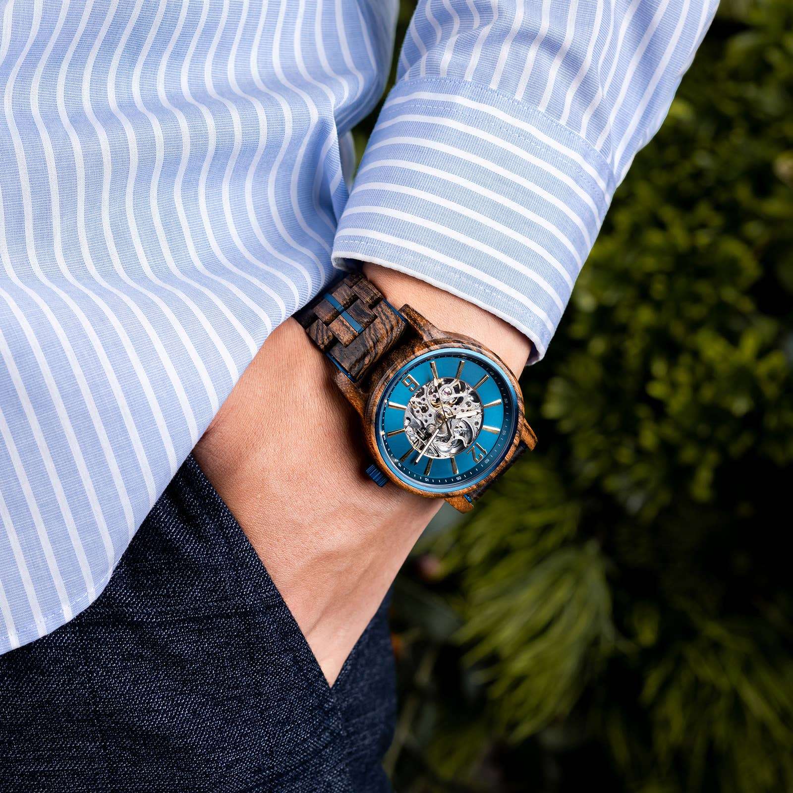 Wooden Element Blueprint Watch