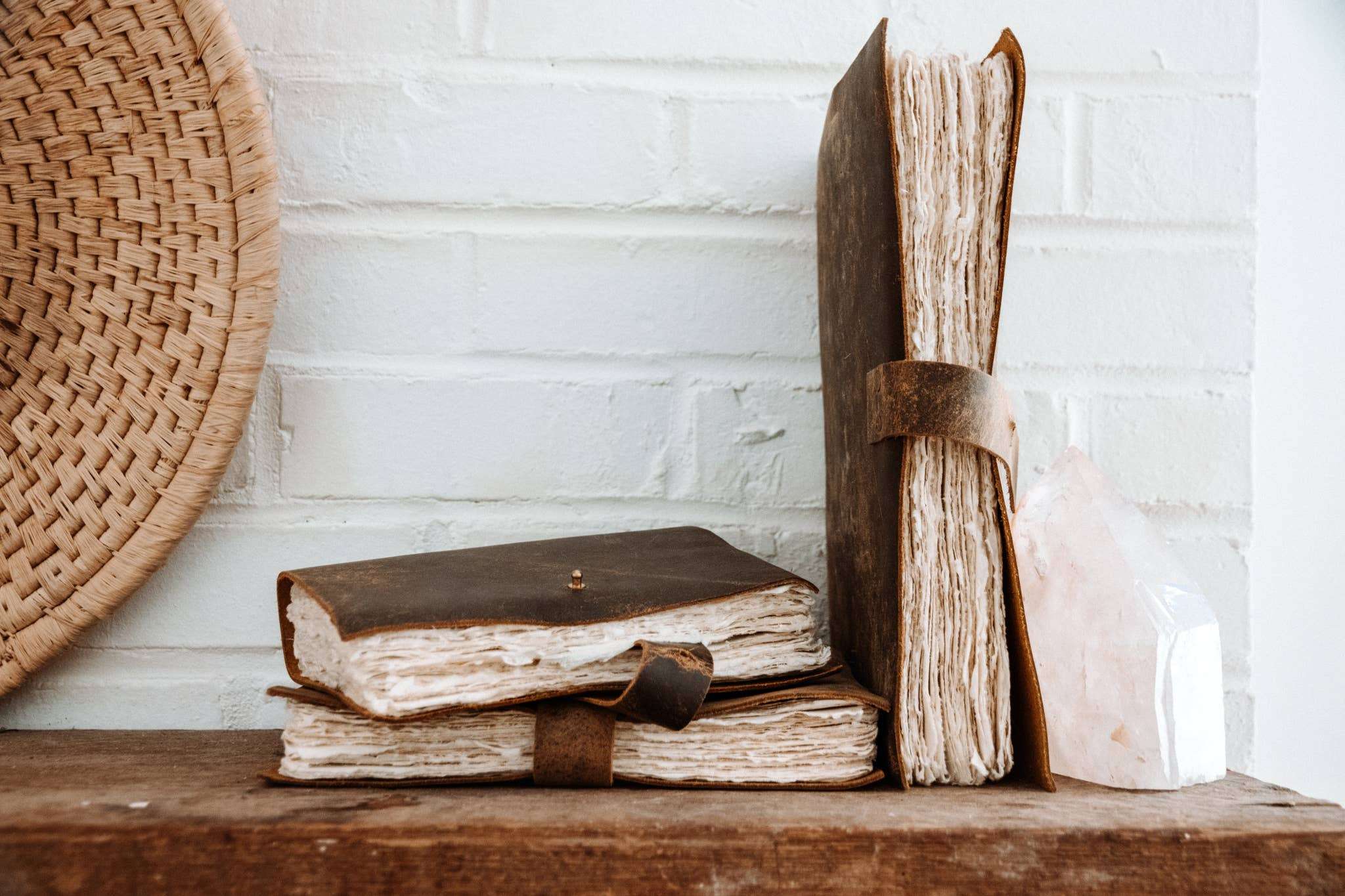 Sugarboo & Co Leather Journal with handmade pages