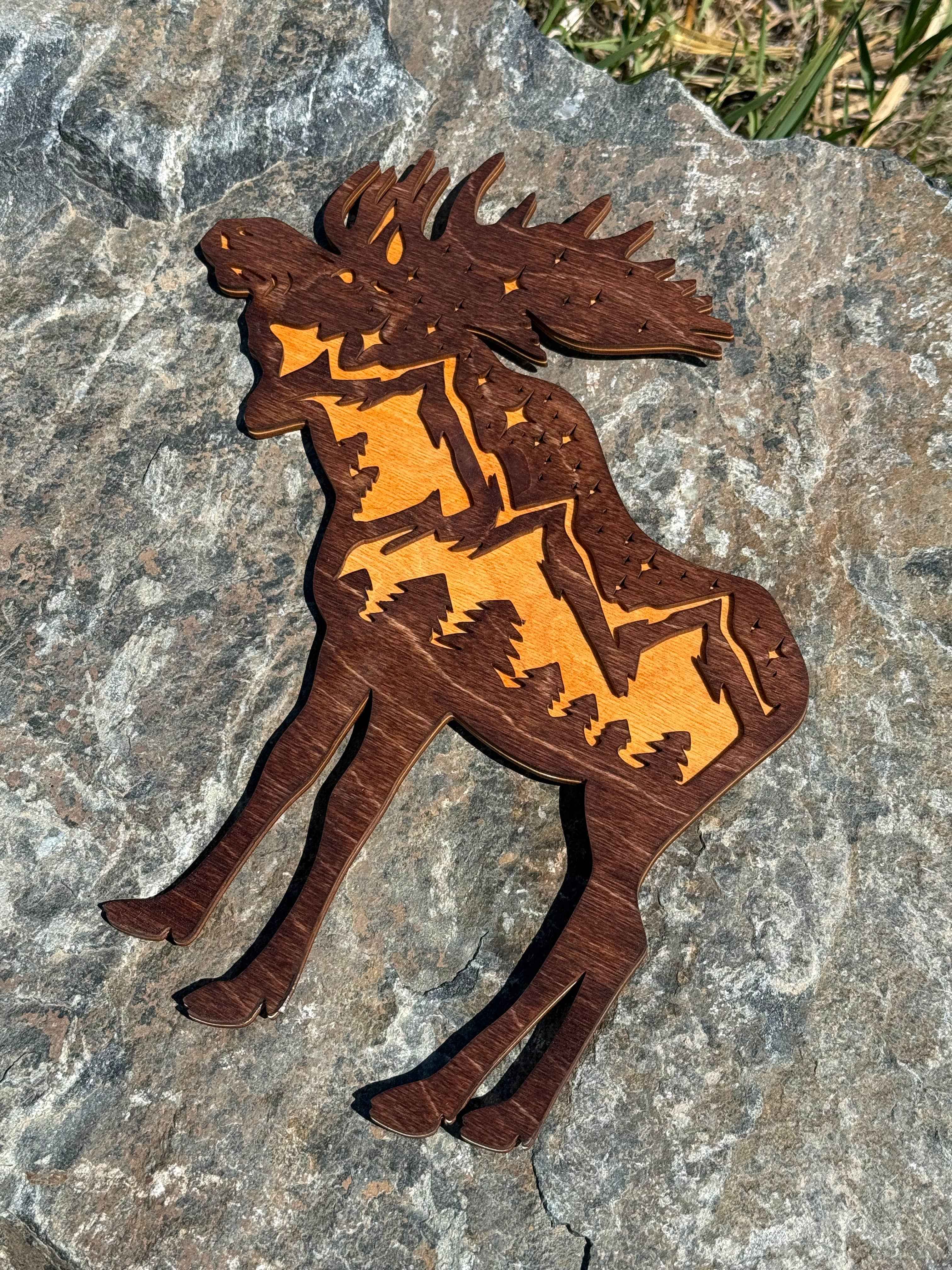 The Mas Boutique Handmade Mountain Wall Art Decor