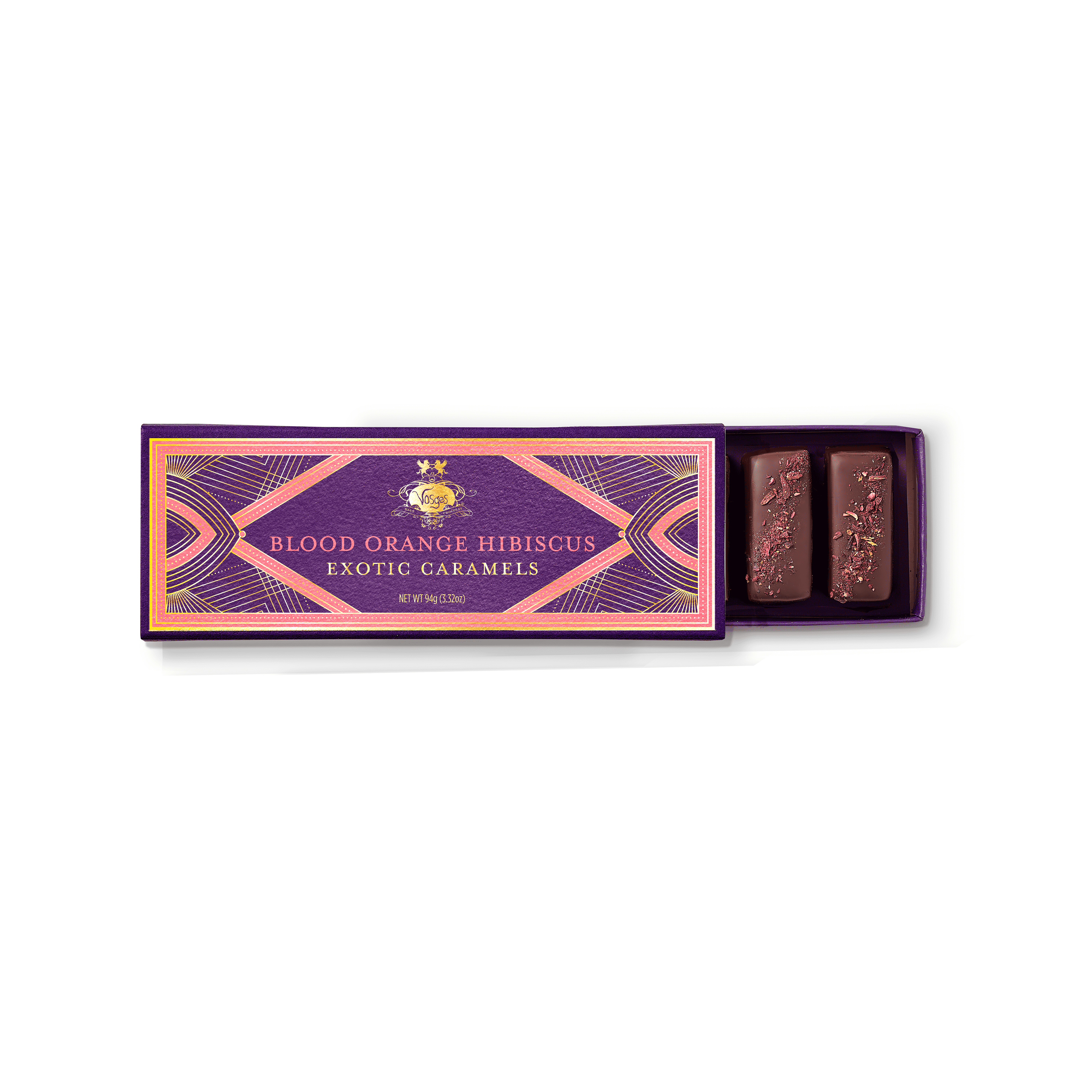 Vosges Haut-Chocolat Dark Chocolate Covered Caramel w/ Blood Orange - Gourmet