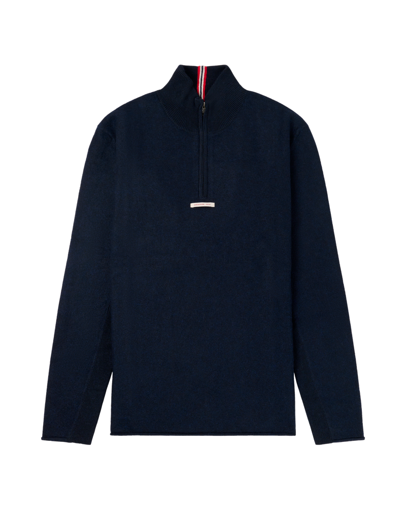 BOILED HALF ZIP 12GG MENS