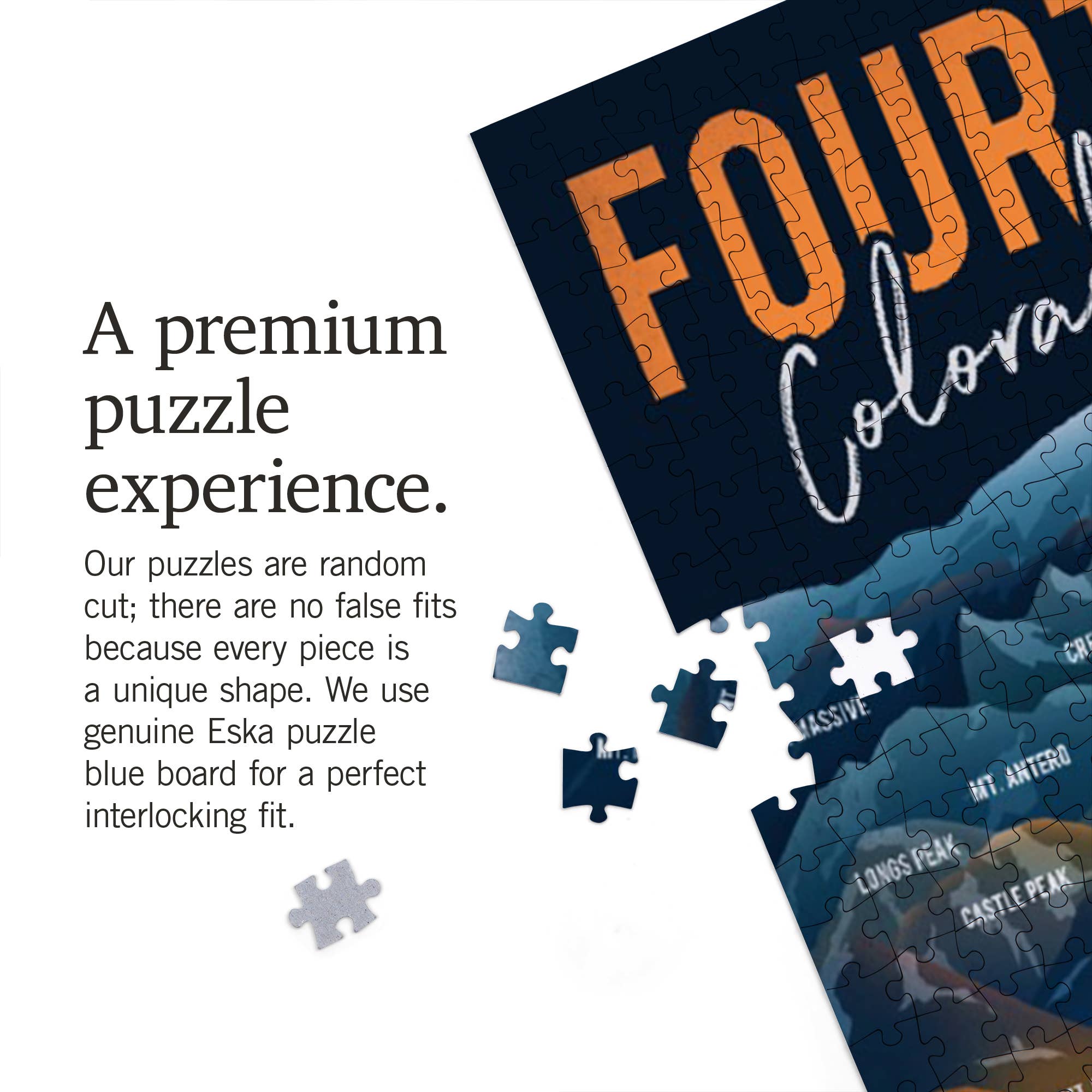 1000 Piece Puzzle Colorado, Fourteeners, Mountain Range a