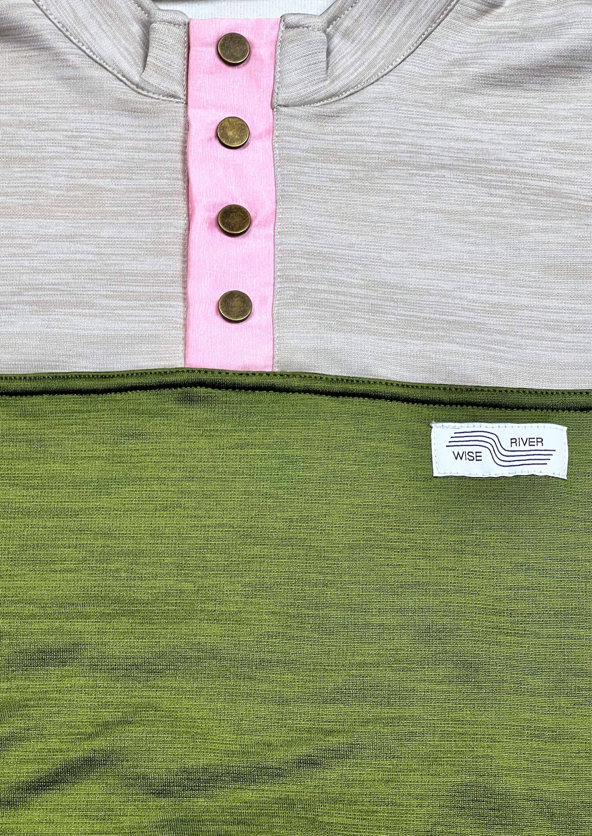 Bailey Snap Pullover Pesto Green XS