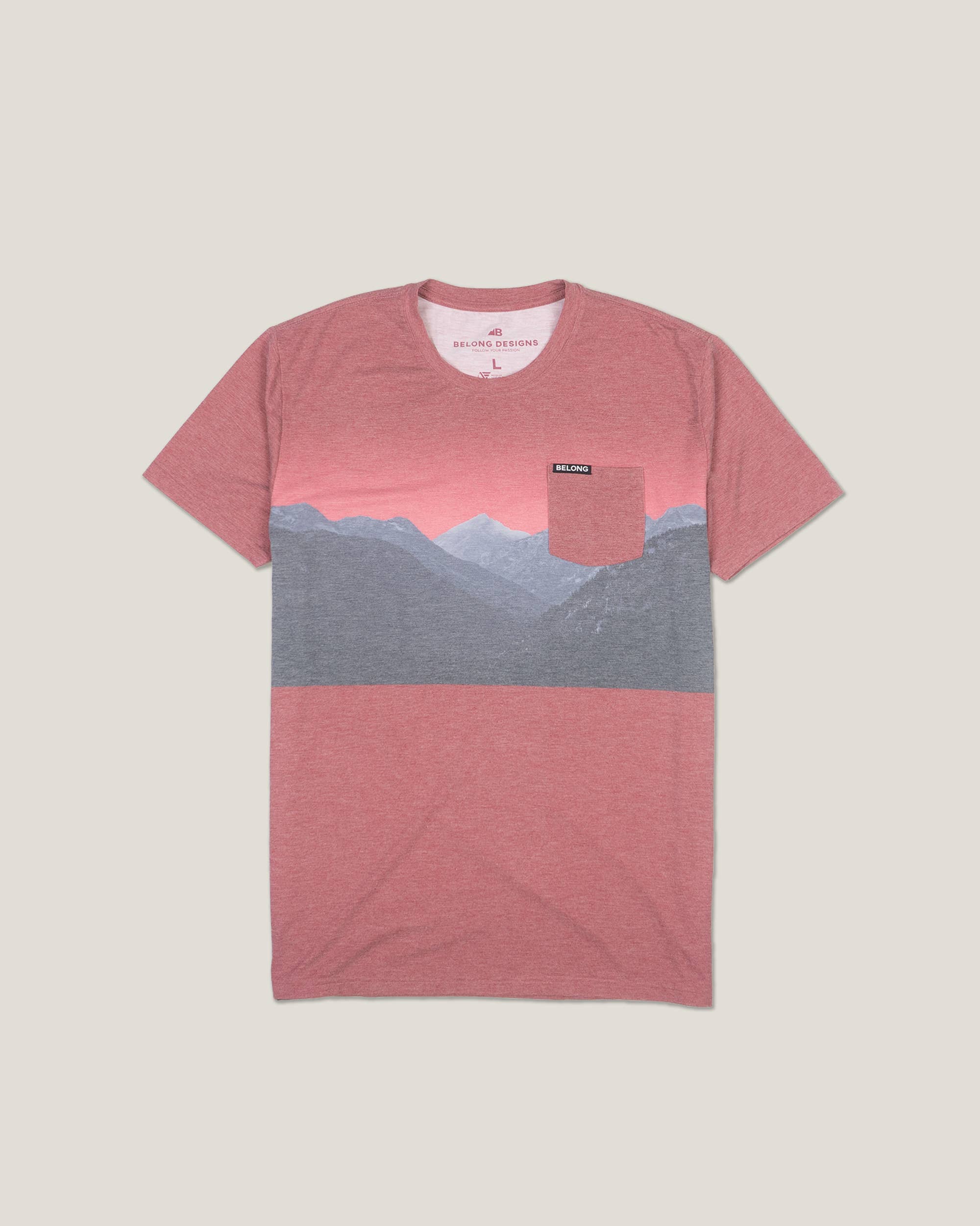 Men's Traverse Tek Tee Grandview Red L