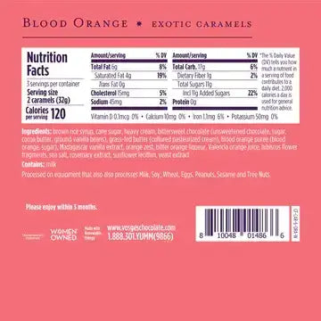 Vosges Haut-Chocolat Dark Chocolate Covered Caramel w/ Blood Orange - Gourmet
