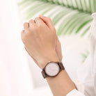 Joycoast Wood "Am. Walnut" | Wrist Watch - Rose Gold Accents