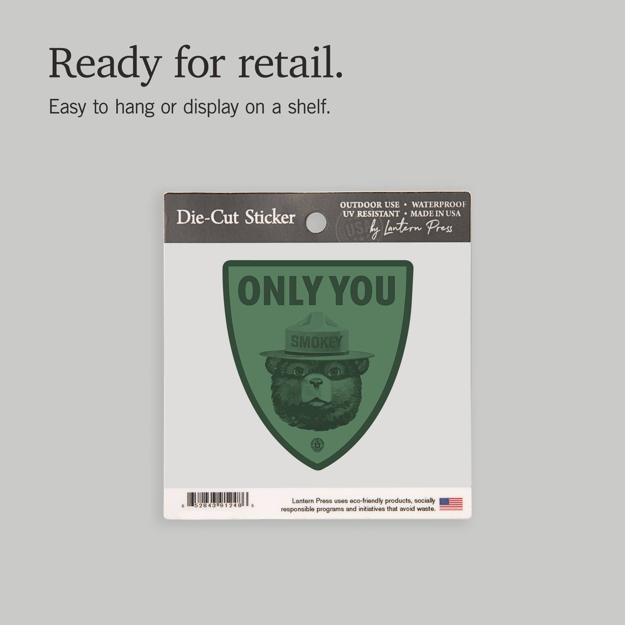 STICKER Smokey Bear, Only You, Duotone