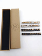 Wooden Element Nero- Wood & Metal Bracelet