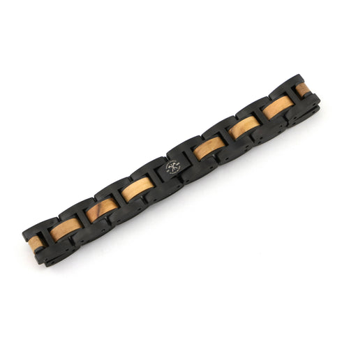 Mykonos- Wood & Metal Bracelet