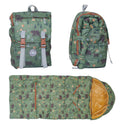 Mimish Sleep-N-Pack™ 2-in-1 Packable Sleeping Bag & Backpack Little Kid (3-6 Yrs) Pals in Print: Camping Bears Trail