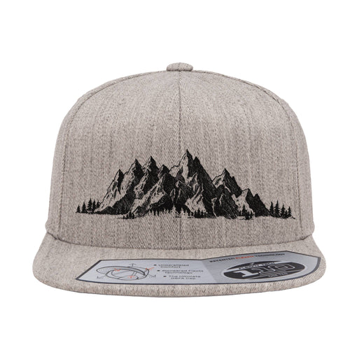 Black Mountain Range Grey Hat Curved Bill
