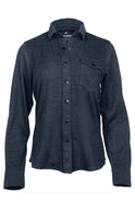 Women's Sherman Fleece Button Up Heather Midnight