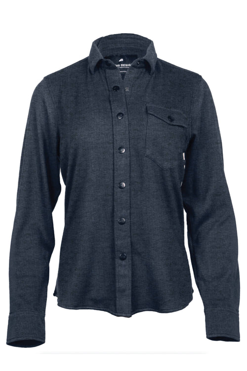 Women's Sherman Fleece Button Up Heather Midnight