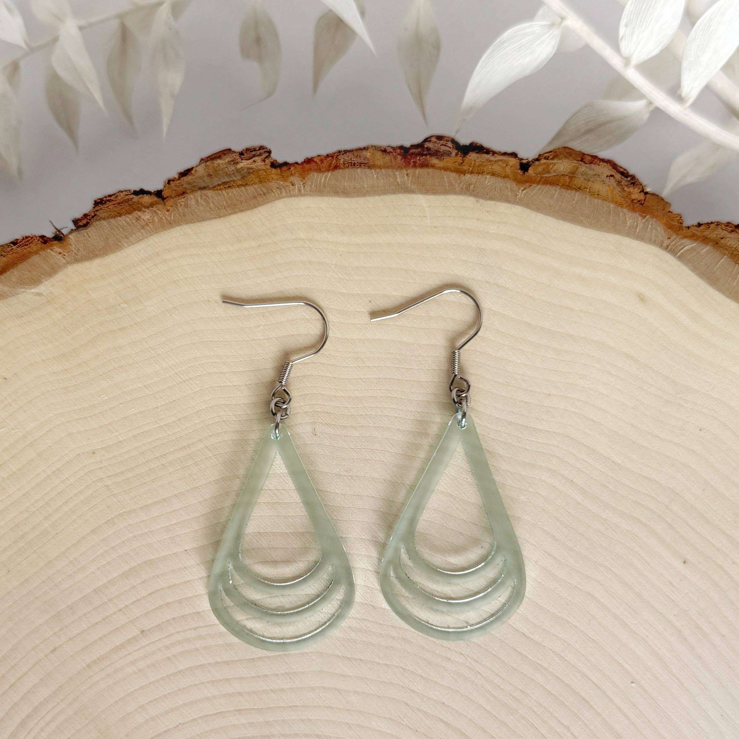 The Lonely Pine Three Peaks sea green glass