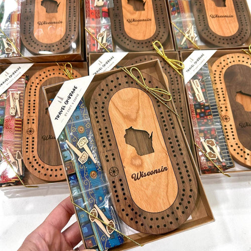 Wildlife Mini Travel Cribbage Board