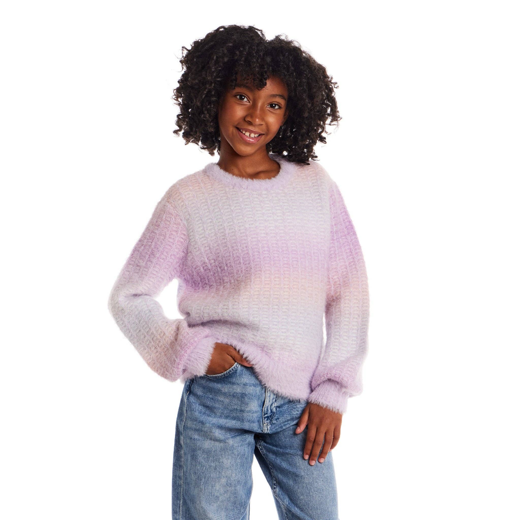 Kids Ombre Sweater | Lavender