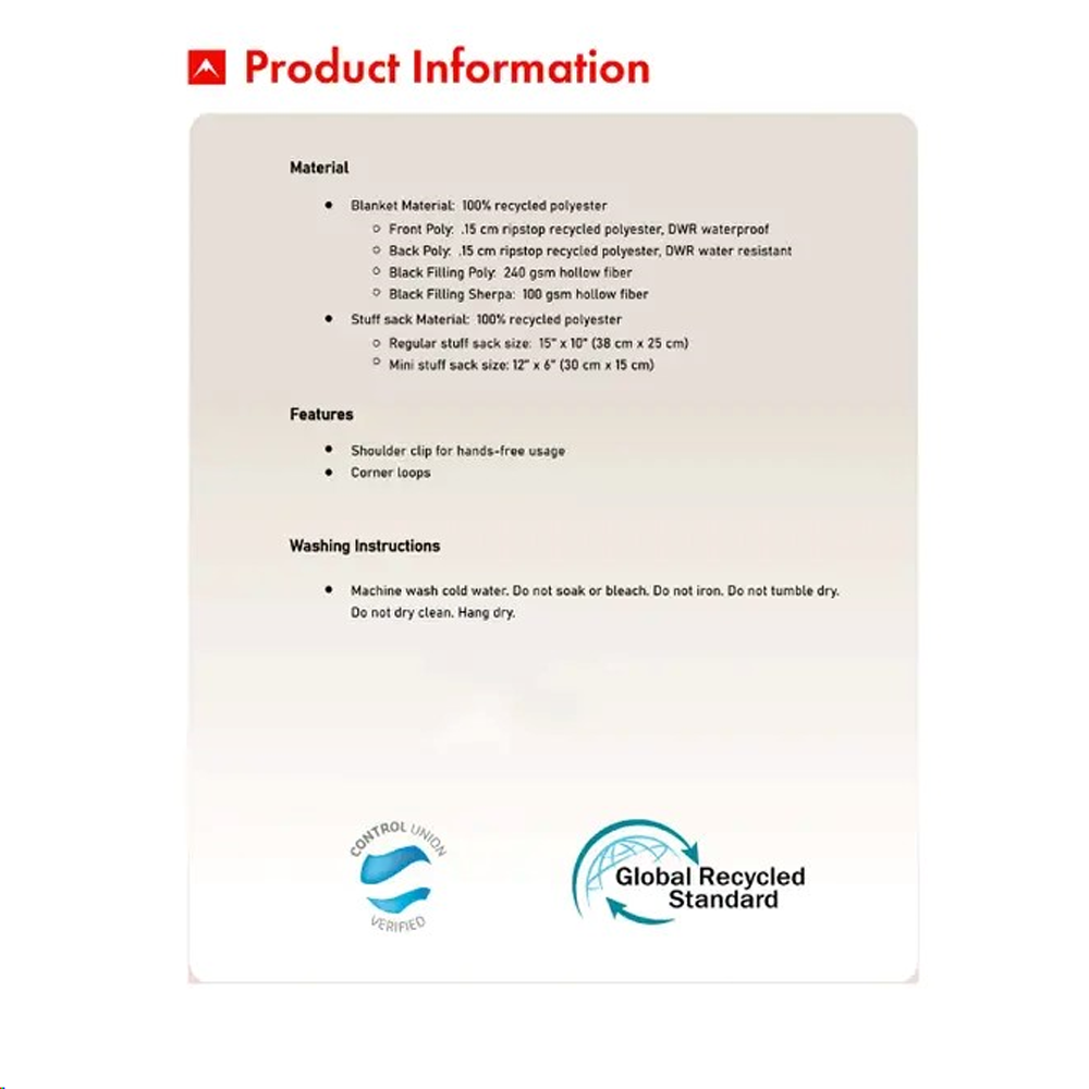 Eco-Performance Blanket