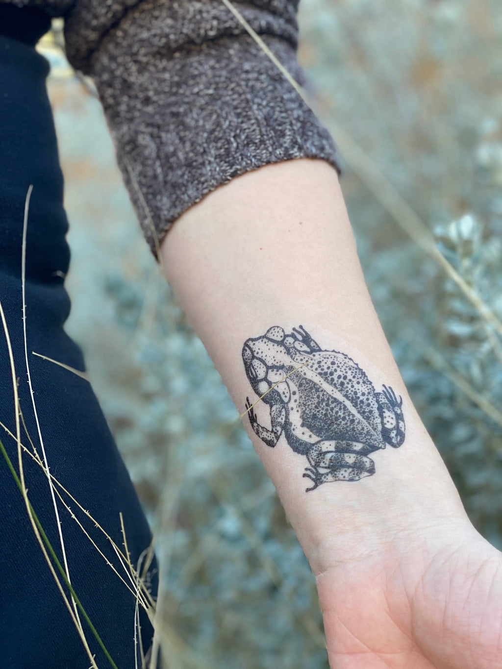 Toad Temporary Tattoo 2-Pack