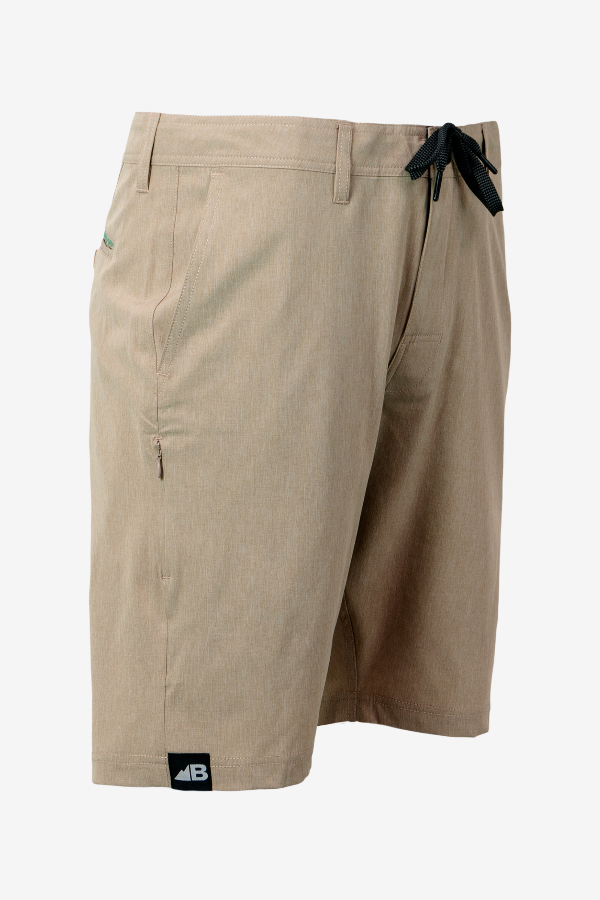 Men's 10" Rocky Mountain Board Shorts Has Drawstring Light Khaki