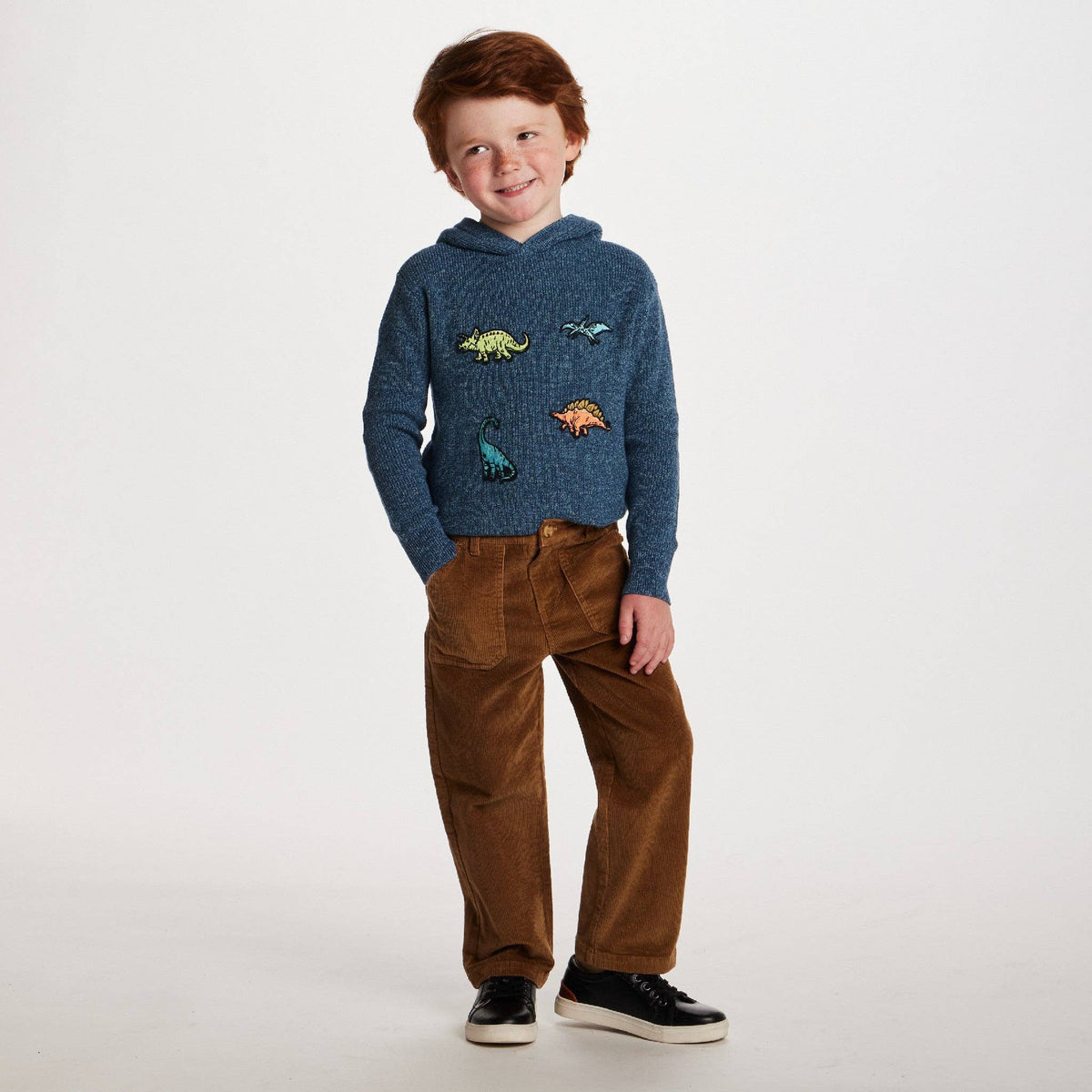 Andy & Evan Kids Wide Leg Corduroy Pants