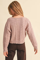 heart and arrow TWEEN KIDS GIRLS WAVY KNITWEAR PULL OVER (7-14)