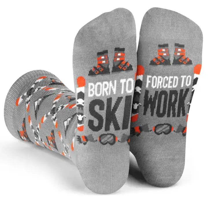 Lavley Fun Socks Born To Ski
