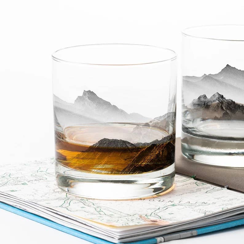 Black Lantern Whiskey Glass