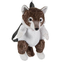 The Petting Zoo 20" Plush Animal Backpack Timber Wolf