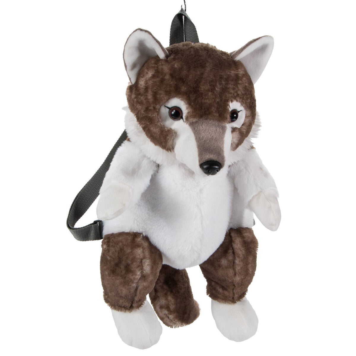 20" Plush Animal Backpack Timber Wolf