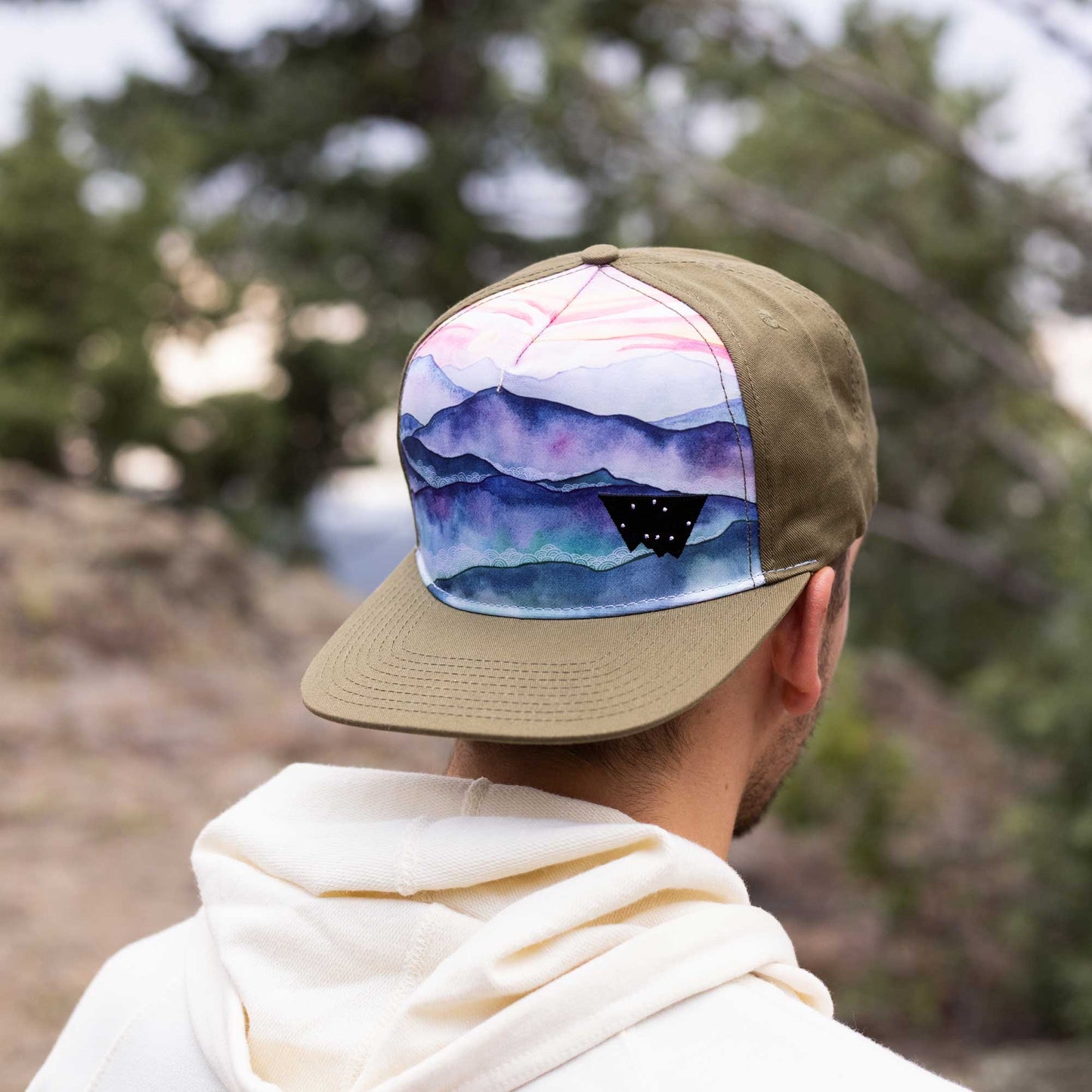 Blue Ridge Mountains Trucker Hat with Twill Back