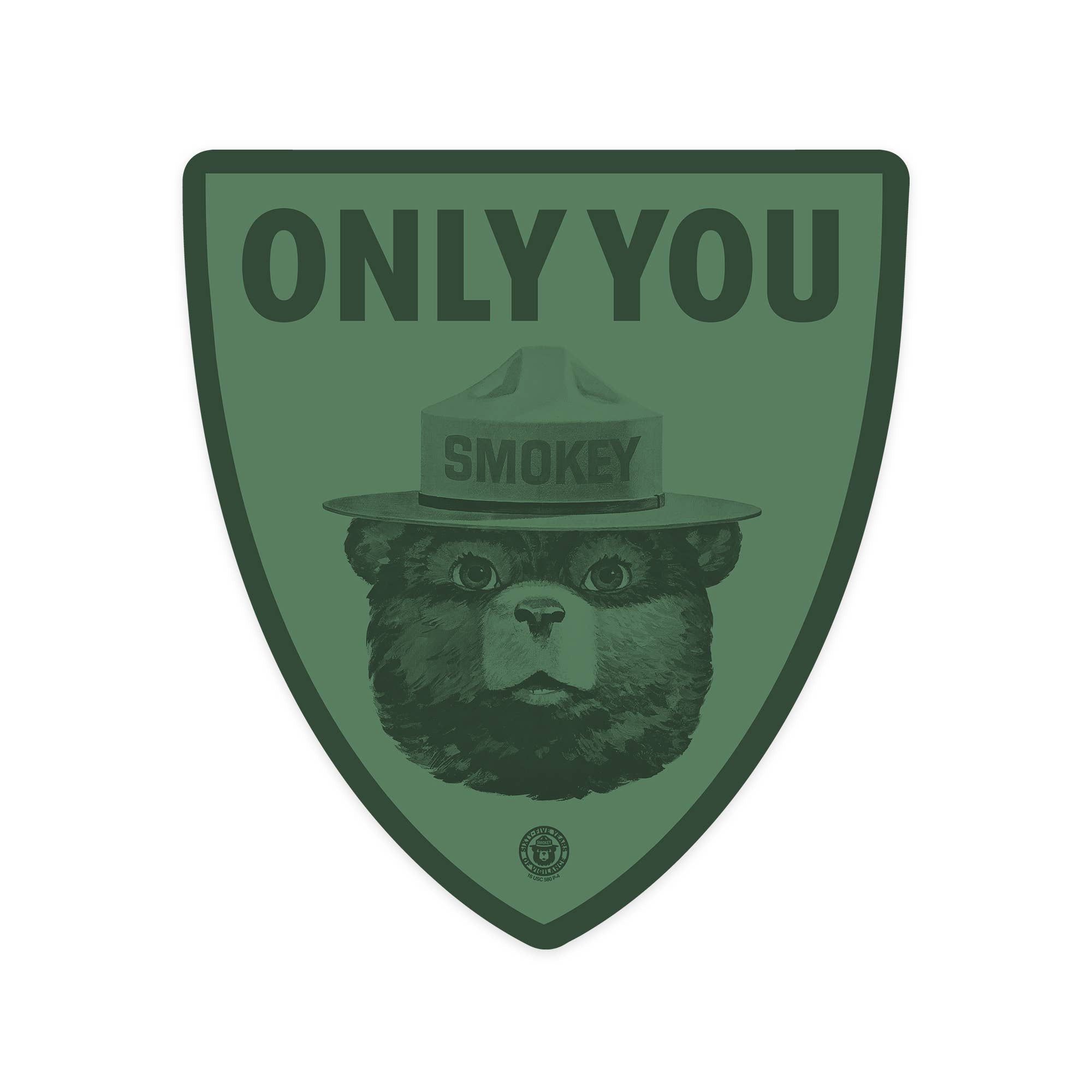 STICKER Smokey Bear, Only You, Duotone